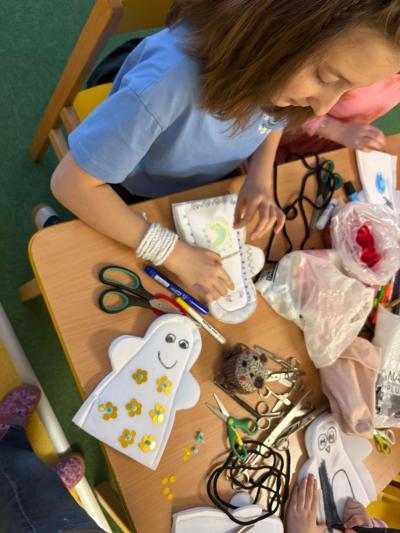 Workshop Šití ve školní družině