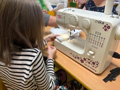 Workshop Šití ve školní družině