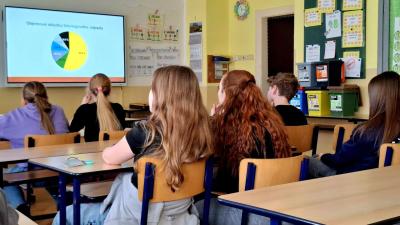 Čtvrťáci a sedmáci na besedě Tonda Obal na cestách